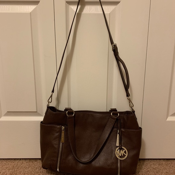 Michael Kors Brown Leather Shoulder Bag/Satchel - Picture 12 of 16